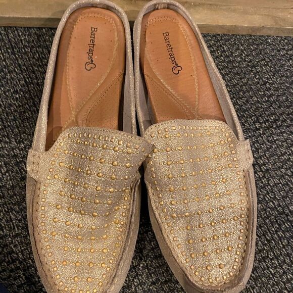 BareTraps Orvyn gold mule slip on loafers - Picture 5 of 6